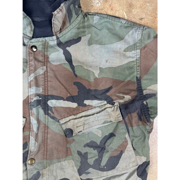 VTG US Army Chemical Protective Jacket Olive Drab‎ Large 80s Military Surplus - Picture 4 of 10